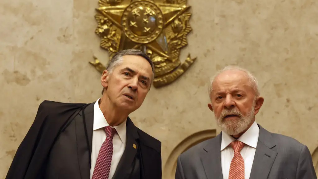 Barroso e Lula na abertura do ano judiciário de 2025. Foto: Antônio Cruz/Agência Brasil