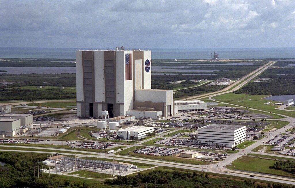 Centro Espacial Kennedy, na Flórida, onde foram encontrados espiões chineses. Foto: NASA