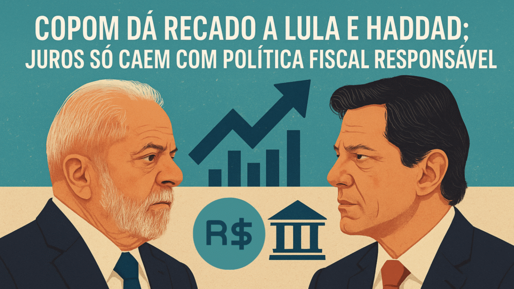 Lula e Haddad recebendo o recado de Galípolo por meio da Ata do Copom.