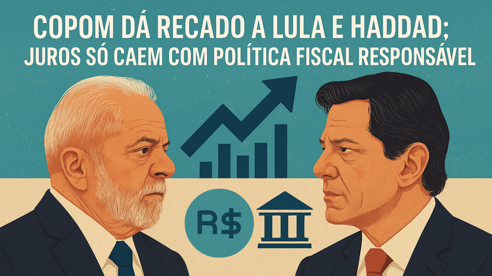 Lula e Haddad recebendo o recado de Galípolo por meio da Ata do Copom.