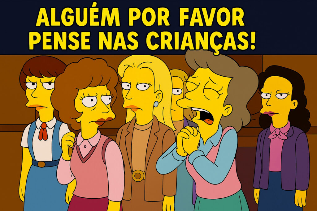 Meme com cena de Os Simpsons recriado pelo ChatGPT.