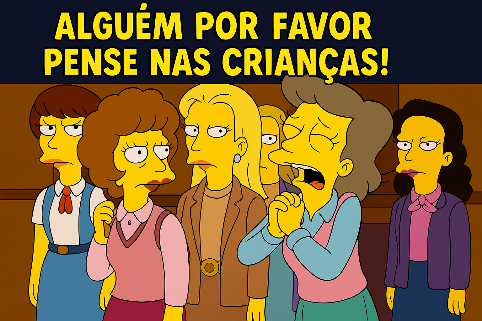 Meme com cena de Os Simpsons recriado pelo ChatGPT.