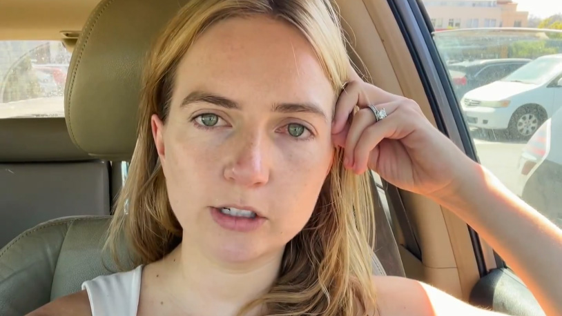 Naomi Epps Best no vídeo que publicou em 12 de junho de 2025 nas redes sociais. Reprodução/X