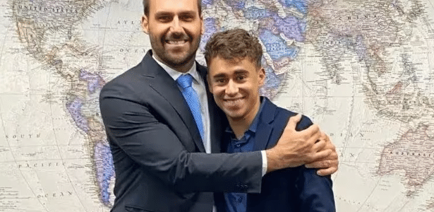 Eduardo Bolsonaro volta a criticar Nikolas Ferreira