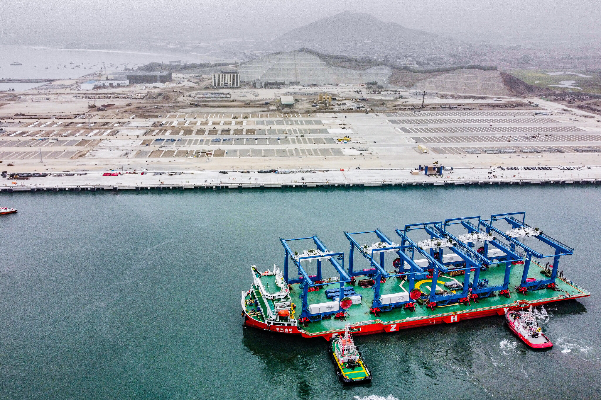 Porto de Chancay, no Peru, construído pela China