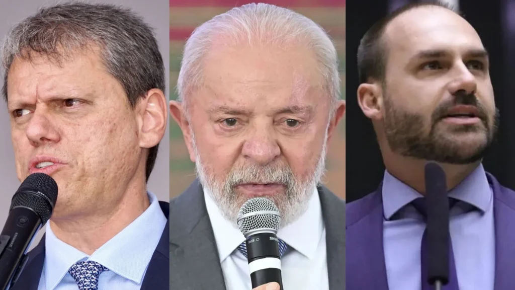Pesquisa: Lula vence Tarcísio e Eduardo Bolsonaro