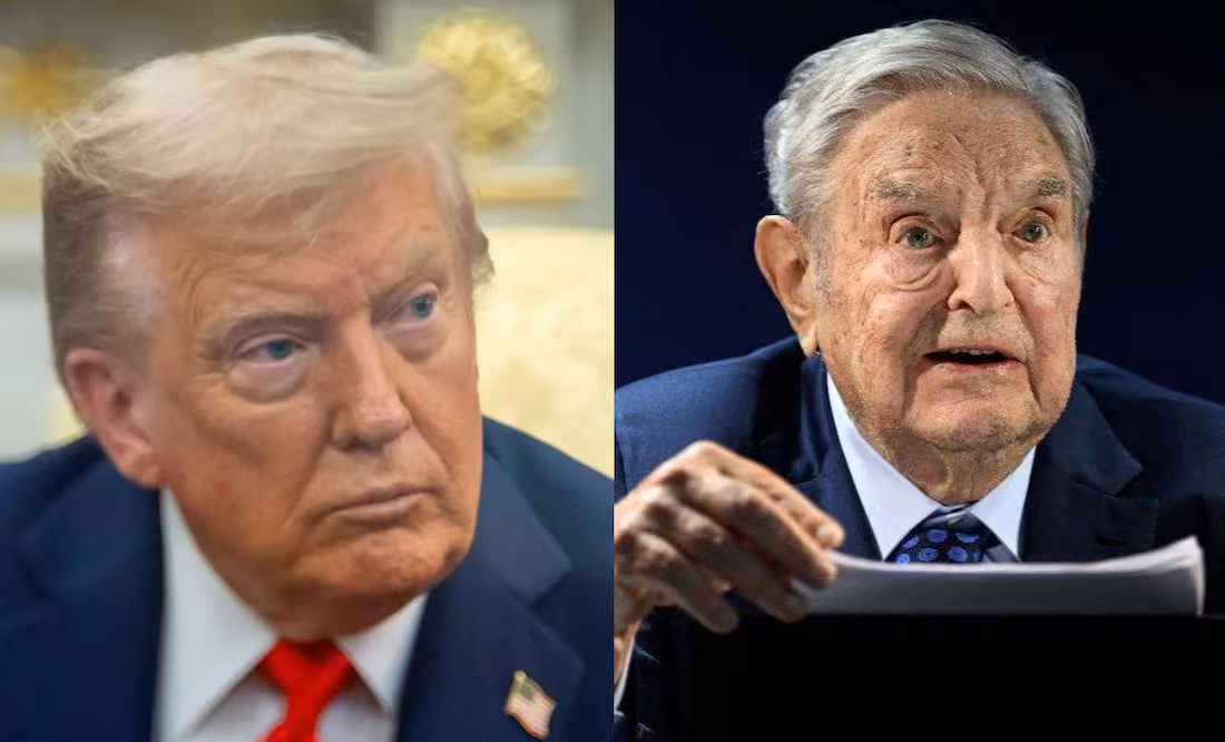 Trump ameaça processar George Soros e seu filho