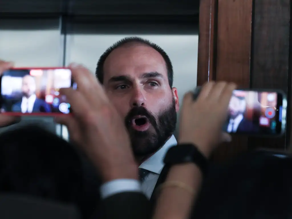 Eduardo Bolsonaro em novembro de 2024. Foto: Lula Marques/ Agência Brasil