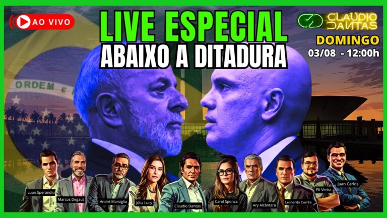Live especial das manifestações por todo o Brasil pela anistia e o fim dos inquéritos políticos