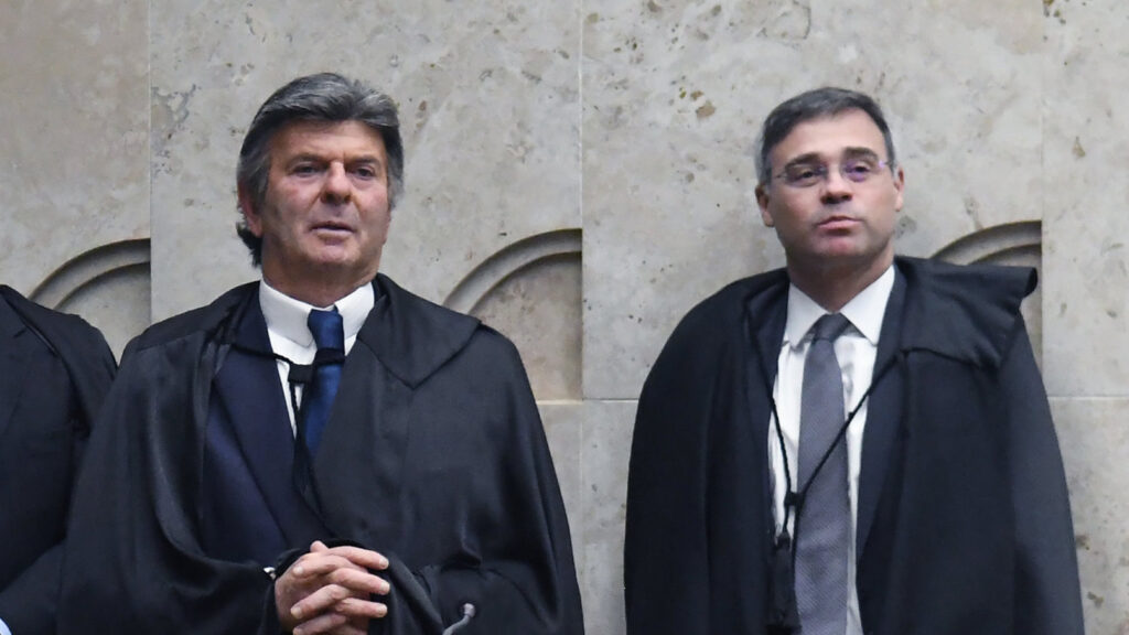 Ministros Luiz Fux e André Mendonça, do STF. Foto: Carlos Moura/SCO/STF