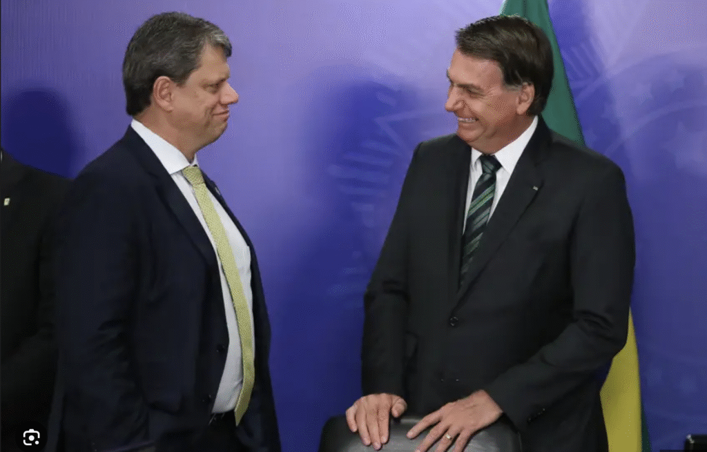 Jair Bolsonaro e Tarcísio de Freitas