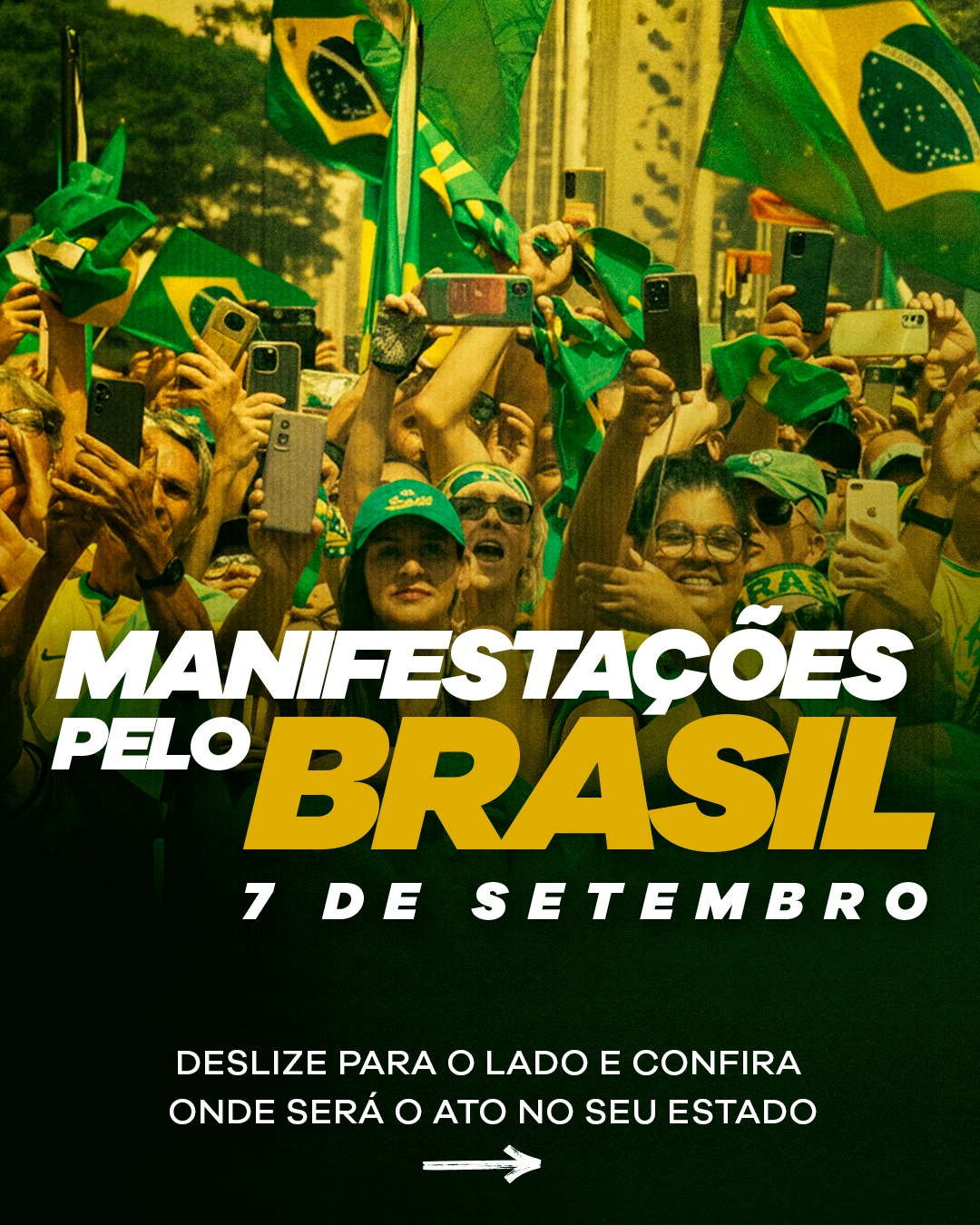 Direita convoca atos no 7 de Setembro com foco em liberdade e justiça