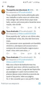 Tuca Andrada discute com seguidores sobre ataque a Havan