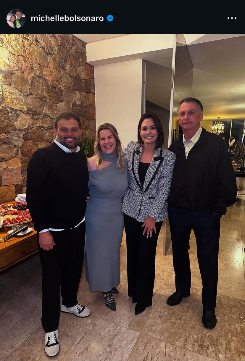 Imagem publicada por Michele Bolsonaro em julho deste ano