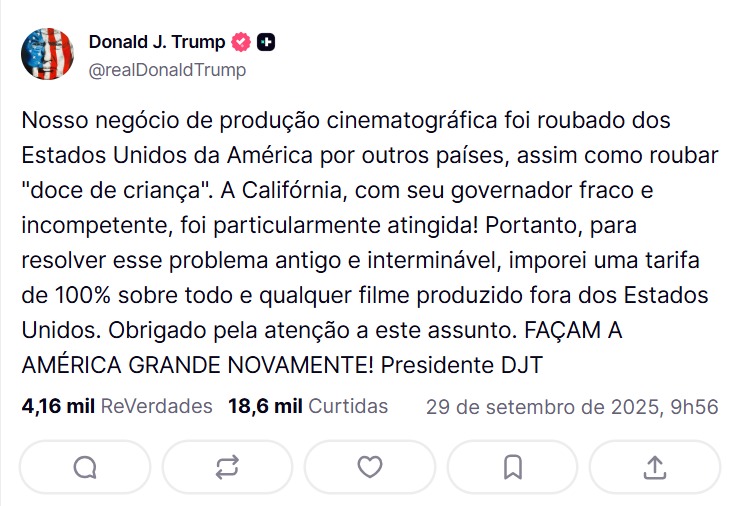 Donald Trump para Truth Social