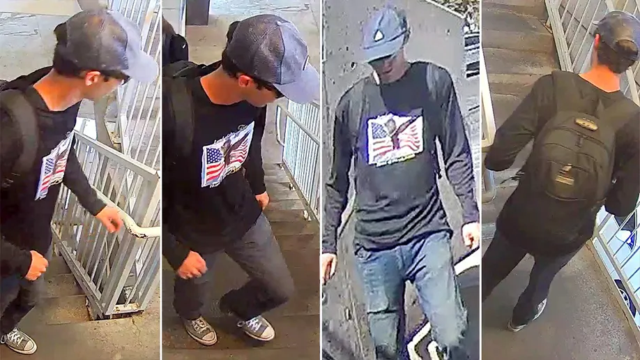 Fotos divulgadas pela polícia do suspeito de ter matado Charlie Kirk. Foto: Utah Public Safety.
