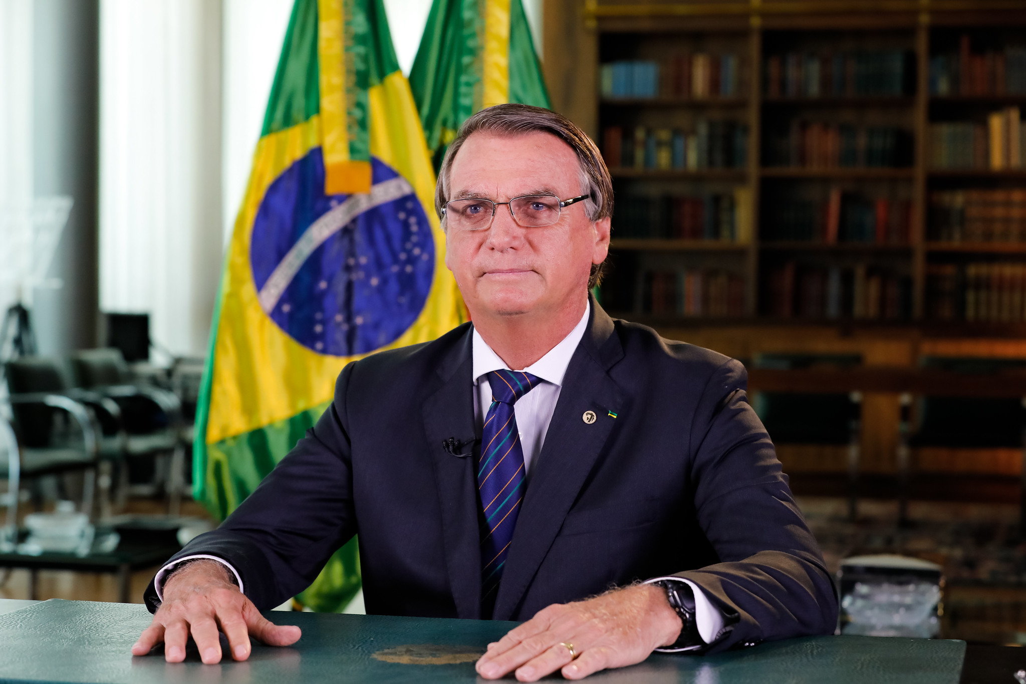 Caso seja da vontade de seu pai, o ex-presidente Jair Bolsonaro. Eduardo Bolsonaro confirma sua intenção de disputar a Presidência da República em 2026Foto: Portal Gov
