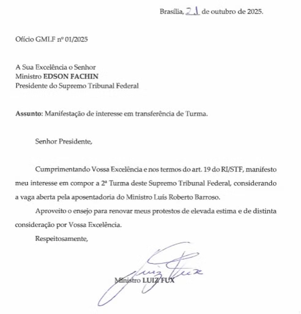 Manifestação de interesse em transferência de turma Foto: Reprodução