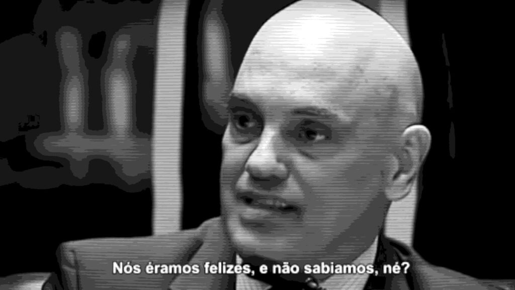 Alexandre de Moraes reclamando das redes sociais. Foto: Reprodução/The Fake Judge