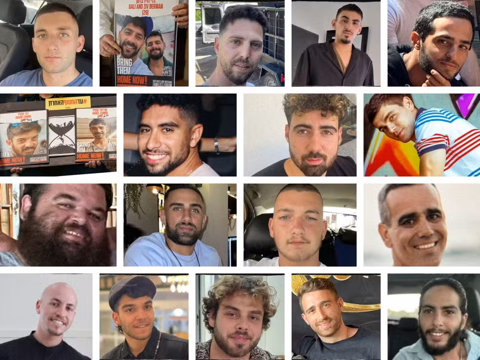 Reféns que foram libertados pelo Hamas — Foto: Divulgação