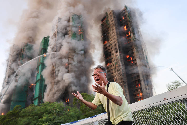 Hong Kong enfrenta o pior incêndio em 30 anos foto: Reuters