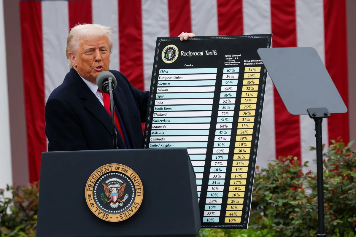 O presidente americano Donald Trump afirmou que os EUA enfrentariam um desastre econômico e de segurança nacional caso a Suprema Corte decidisse contra a imposição de tarifas abrangentes contra quase todos os países.