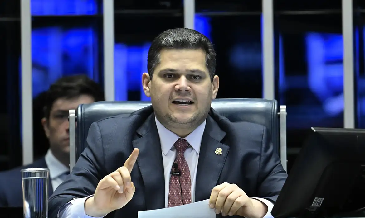 O presidente do Senado, Davi Alcolumbre (União-AP).