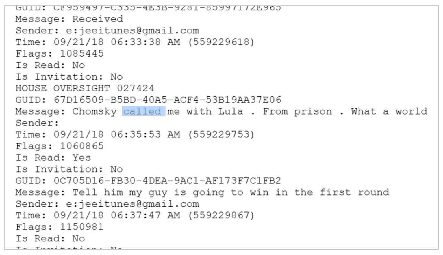 E-mail revela telefonema de Lula para Epstein