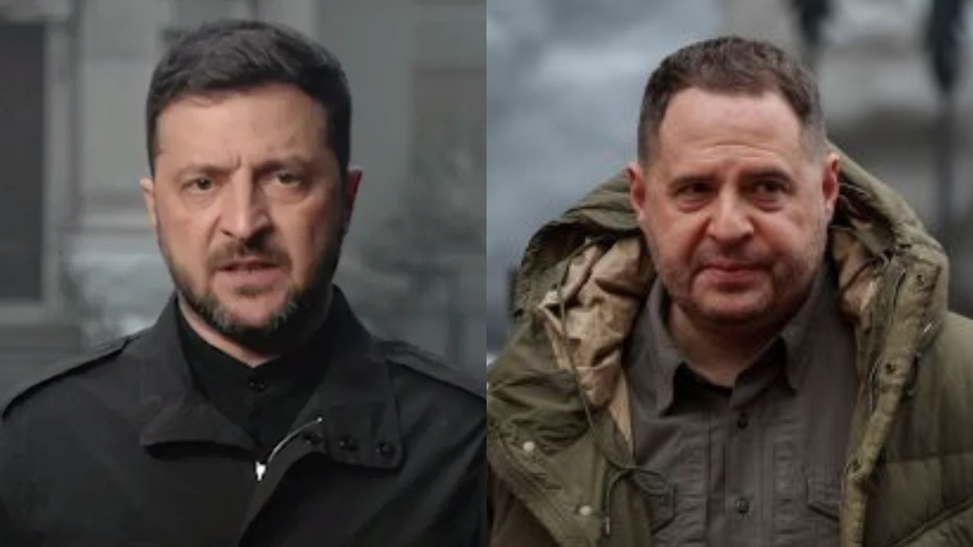 Volodymyr Zelensky, Presidente da Ucrânia e Andriy Yermak, ex-chefe de gabinete Foto: Reprodução
