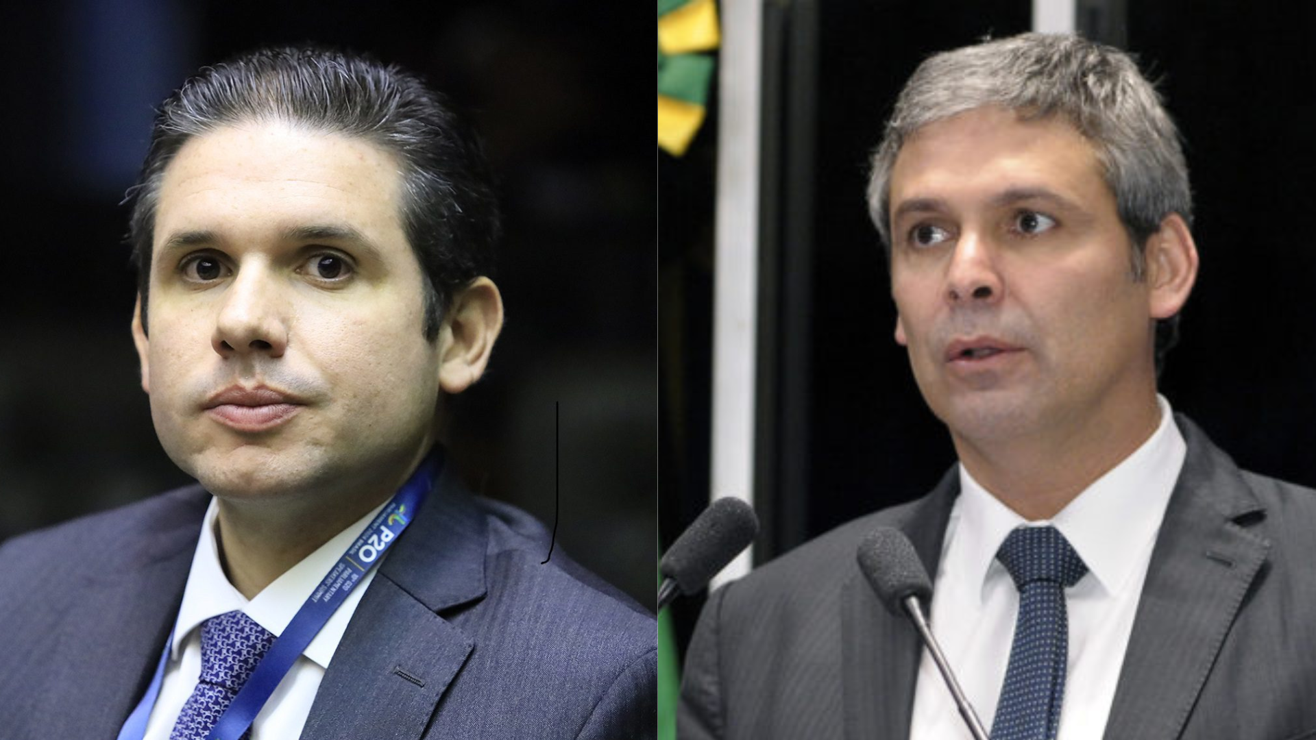 Presidente da Câmara, Hugo Motta (Republicanos-PB) e Líder do PT na Câmara, Lindbergh Farias Foto: Reprodução