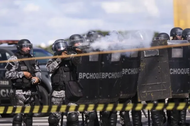 Documentos internos apontam que PMDF utilizou munição letal para a contenção de manifestantes no 8 de janeiro. Foto: Agência Brasil
