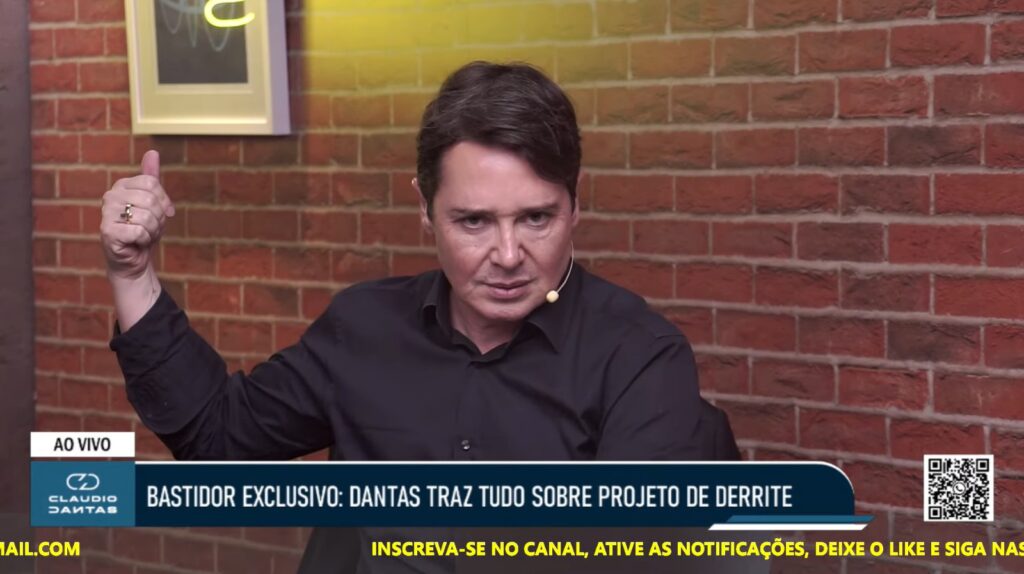 Derrite foi convidado a participar do programa, mas ainda não compareceu.