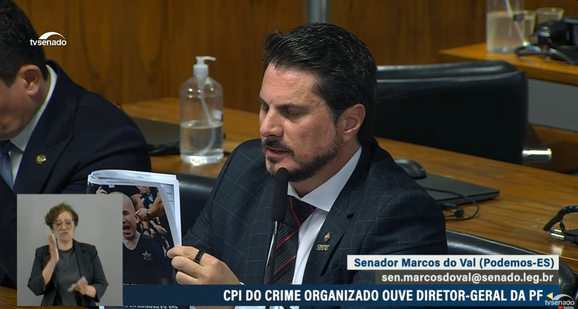 Em oitiva na CPI, PF e Marcos do Val divergem sobre postagens, ameaças e uso político da corporação; Andrei Rodrigues defende atuação técnica.