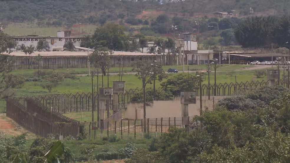 Complexo Penitenciário da Papuda, no DF — Foto: TV Globo/Reprodução