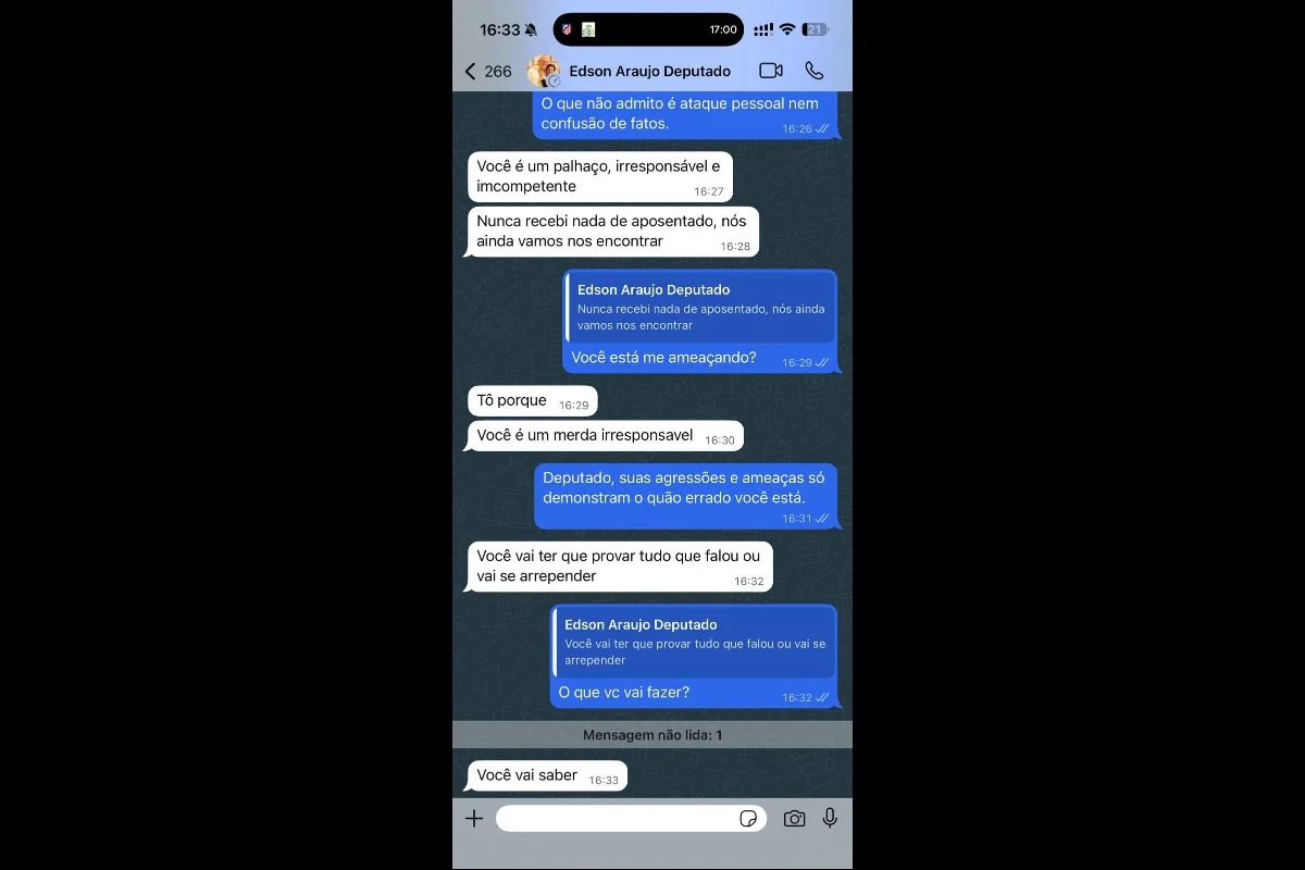 conversa de Edson com Duarte Jr