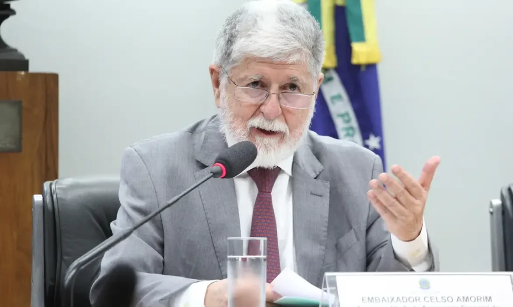 O assessor especial da Presidência, embaixador Celso Amorim.