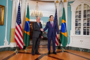 Marco Rubio e Mauro Vieira em Washington. Foto: Reprodução