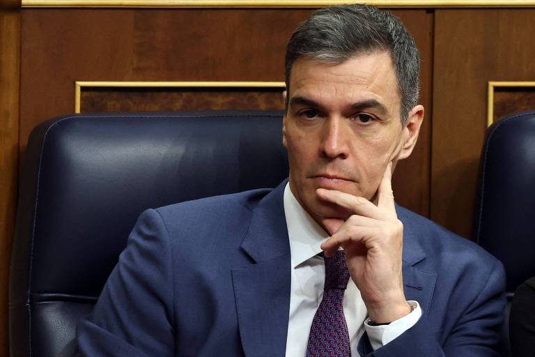 O premiê da Espanha, Pedro Sánchez, em sessão no Congresso, em Madri O premiê da Espanha, Pedro Sánchez, em sessão no Congresso, em Madri - PIERRE-PHILIPPE MARCOU/ Pierre-Philippe Marcou - 14.mar.24/AFP