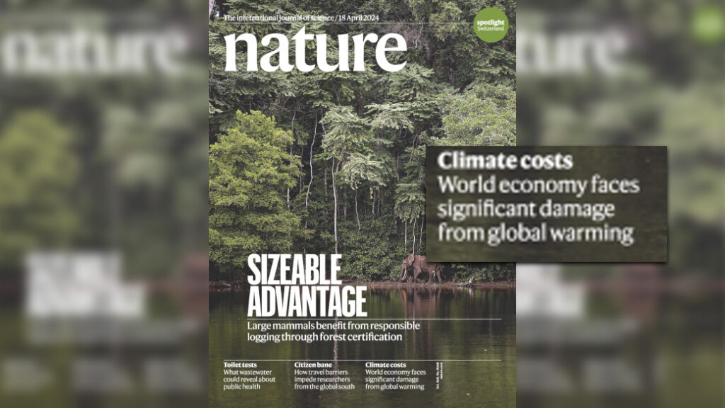 Capa da edição da Nature em abril de 2024 deu destaque ao artigo agora retratado. Foto: Reprodução/Springer Nature