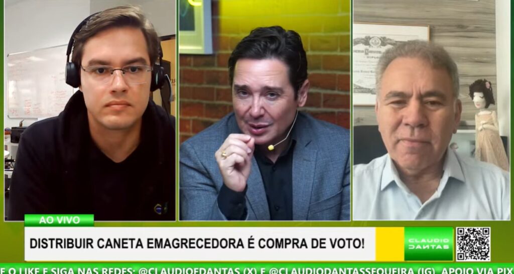 No programa Alive, Cláudio Dantas afirma que Alexandre Padilha pressionou a Anvisa para acelerar registro de canetas emagrecedoras e cita acordos do Ministério da Saúde com empresas privadas