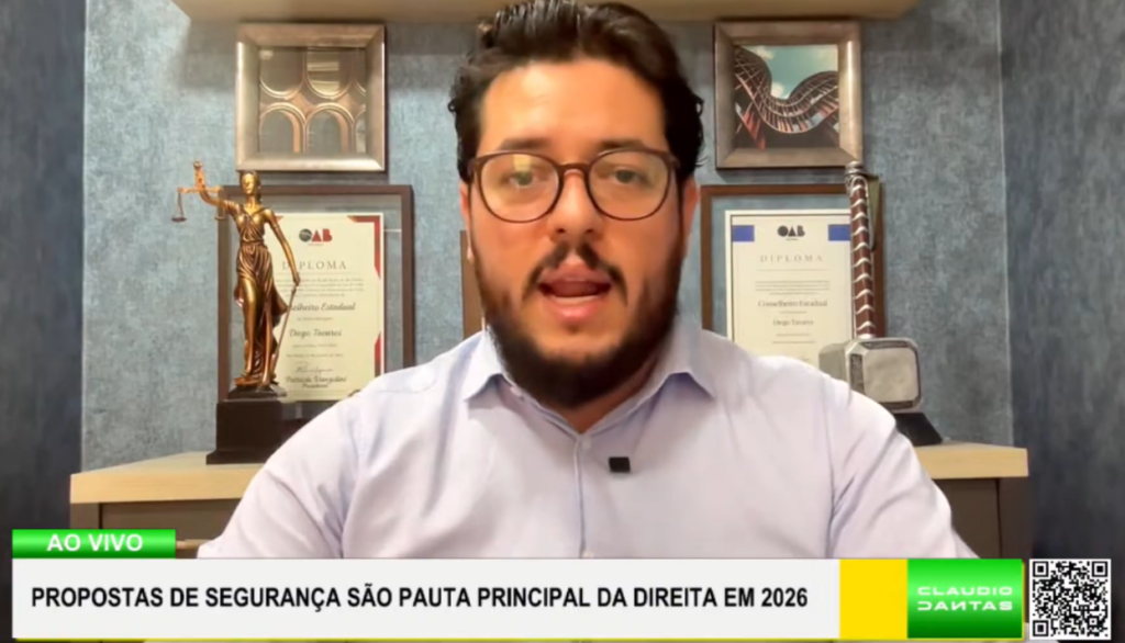 Diego Tavares - ALive: Segurança pública será “apelo eleitoral” de Flávio em 2026