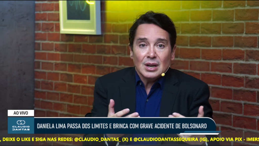 Dantas critica Daniela Lima: 'Perdeu o mínimo de empatia com a vida'