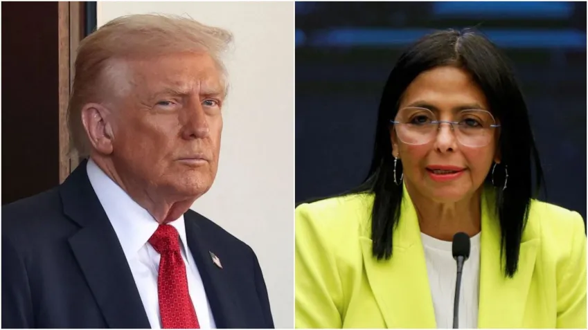 Donald Trump afirma ter conversado por telefone com a presidente interina da Venezuela, Delcy Rodríguez, e descreve o diálogo como positivo.