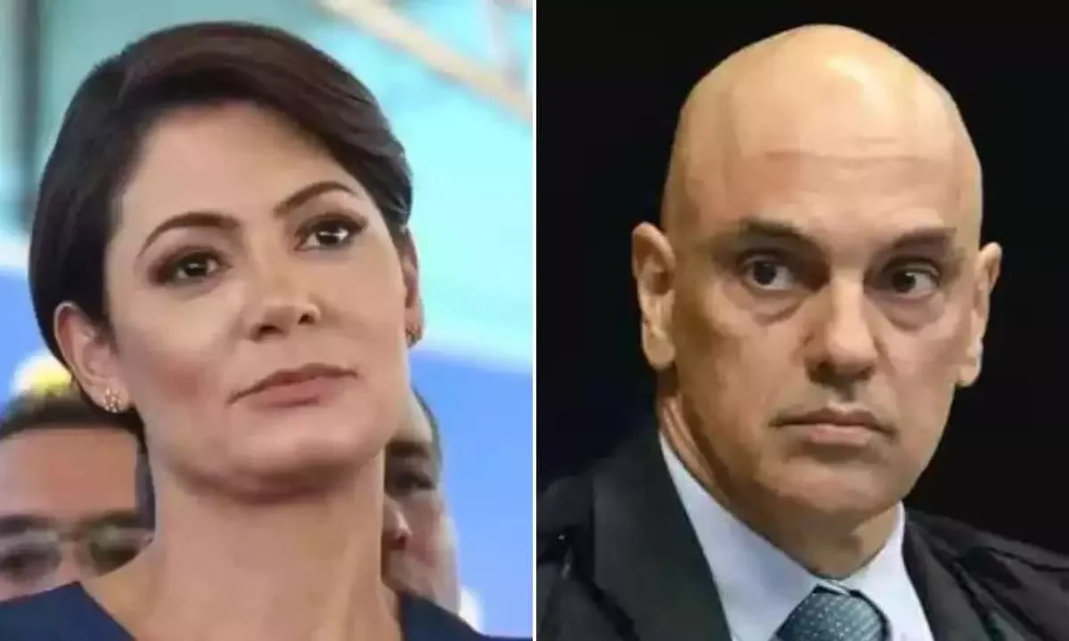 Alexandre de Moraes recebeu Michelle Bolsonaro no STF antes de determinar a transferência de Jair Bolsonaro da PF para a Papudinha
