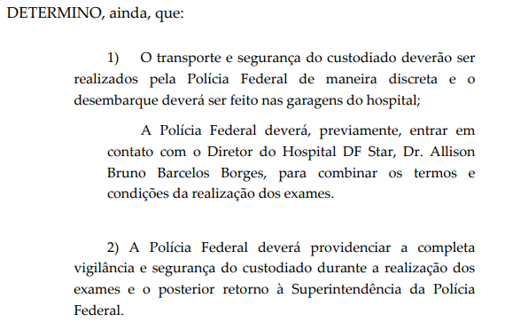 Alerta: Moraes autoriza ida de Bolsonaro a hospital