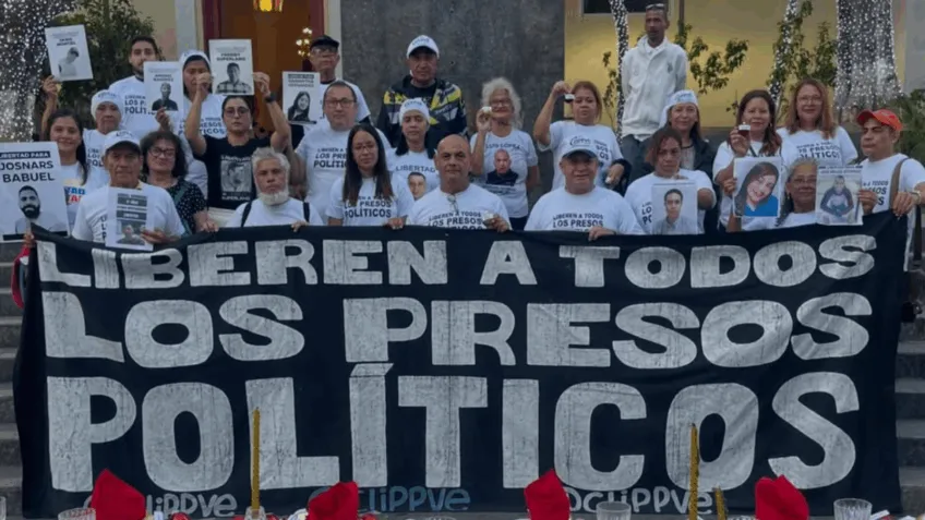 protestos de ONG na Venezuela para libertação dos prisioneiros políticos depois do pleito em 2024