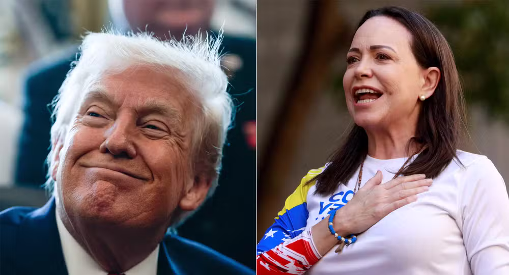 Trump se reúne hoje com María Corina Machado