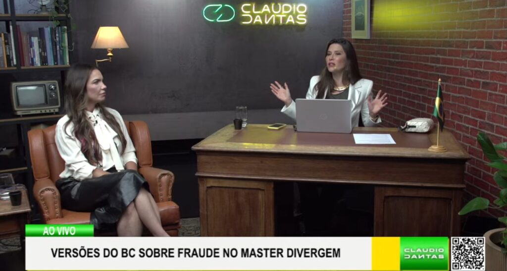 Júlia Lucy afirma que mercado já conhecia problemas do Banco Master e aponta prejuízo bilionário ao DF; fala foi feita no programa Alive, no YouTube.
