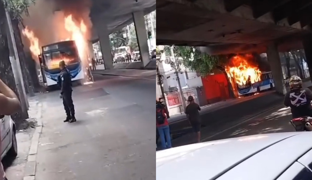Ônibus são incendiados após morte de chefe do tráfico no Rio