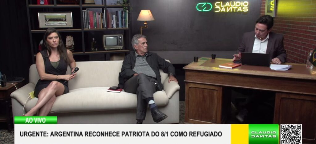 No programa Alive, comentaristas analisam decisão da Argentina que concedeu refúgio a manifestante do 8 de Janeiro condenado pelo STF.